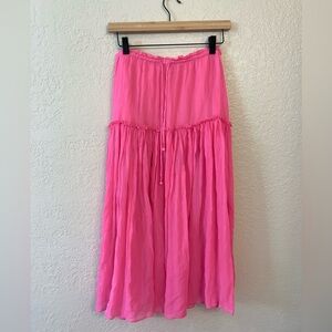 🌷Apiece Apart🌷 Neon Pink Maxi Skirt